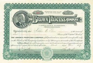 Brown Process Co. - Stock Certificate